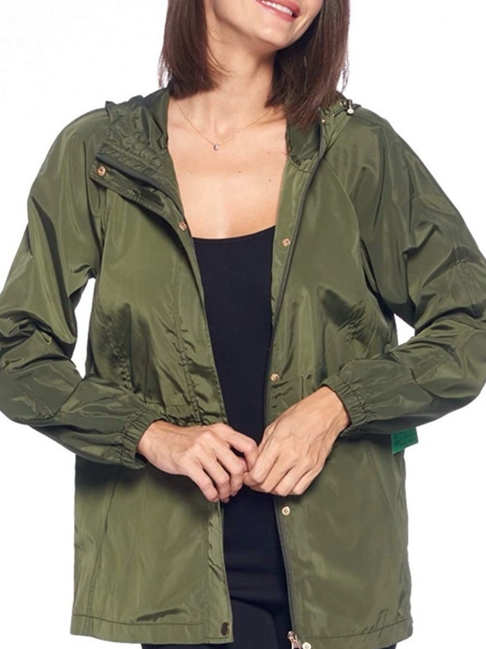 Ci Sono Olive Utility Hooded Jacket - Picture 5 of 9